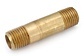 113RB-C5 RED BRASS FITTING<BR>3/8" NPT MALE X 5" LONG NIPPLE